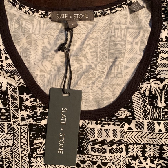 Men Slate & Stone Black White Tank Top - Picture 5 of 5